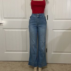 Inc. Cropped wide leg jeans